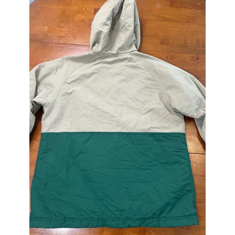 LL Bean Anorak Jacket Women M Green Tan Mountain Classic Insulated 503930 - Picture 7 of 9